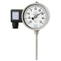 Wika Gas-Actuated Thermometer With Electrical Output Signal, TGT73, Stainless Steel Version